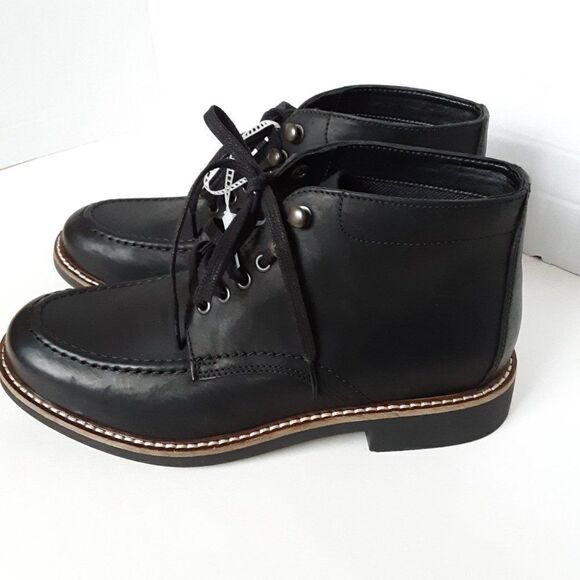 Bostonian Men's Ankle Boot size US 8M Black Leather - Picture 2 of 11